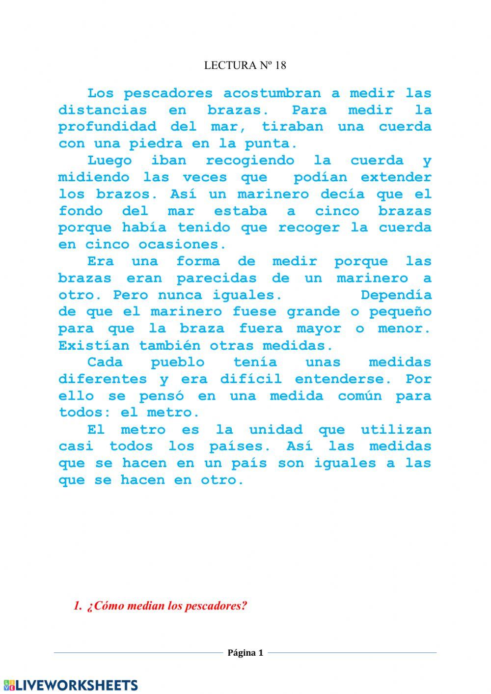 Comprensión lectora 7