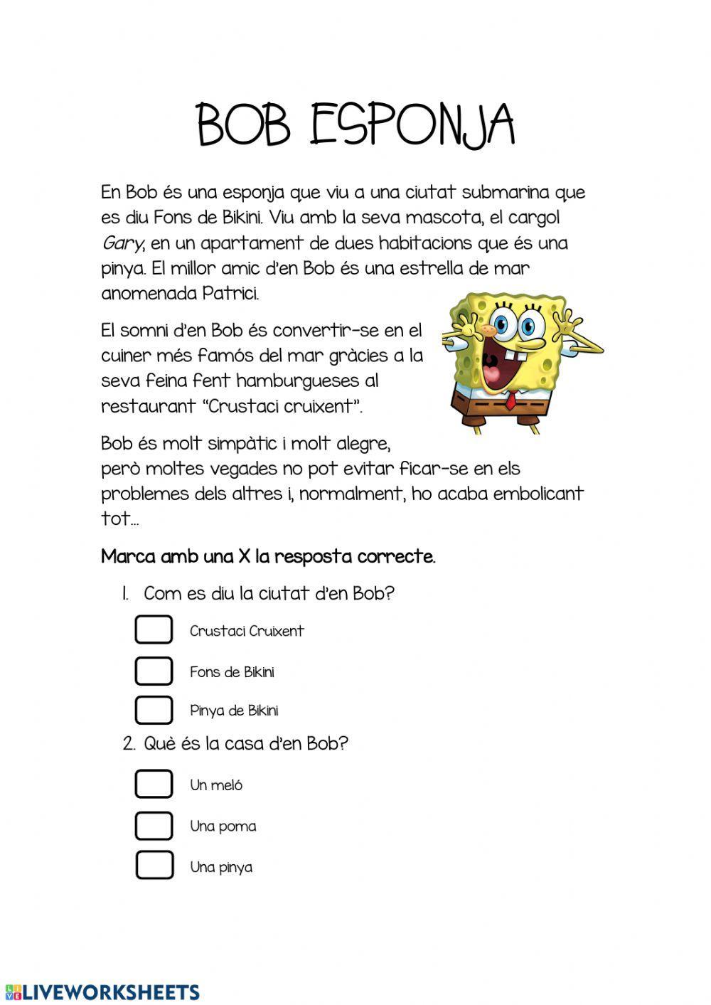 Bob esponja Bob esponja