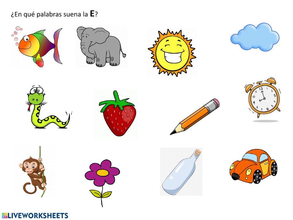 Discriminación fonética - e