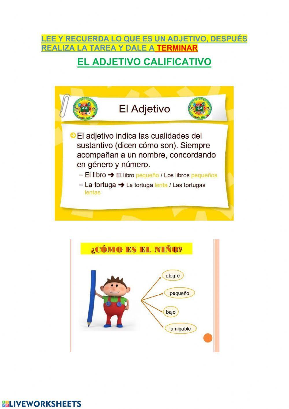 Adjetivos calificativos