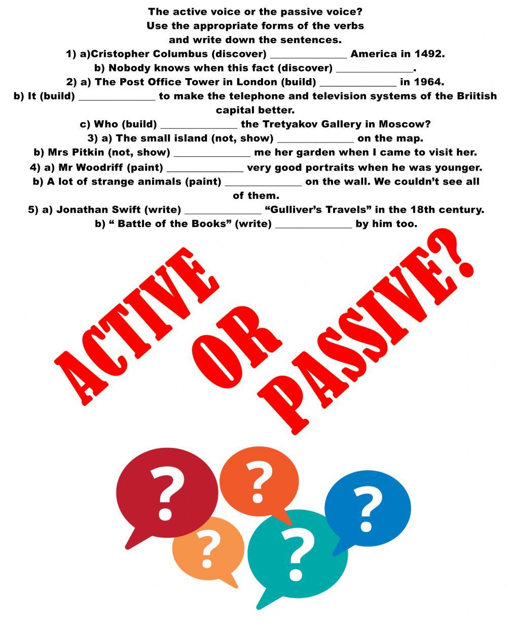 Active or Passive Voice?