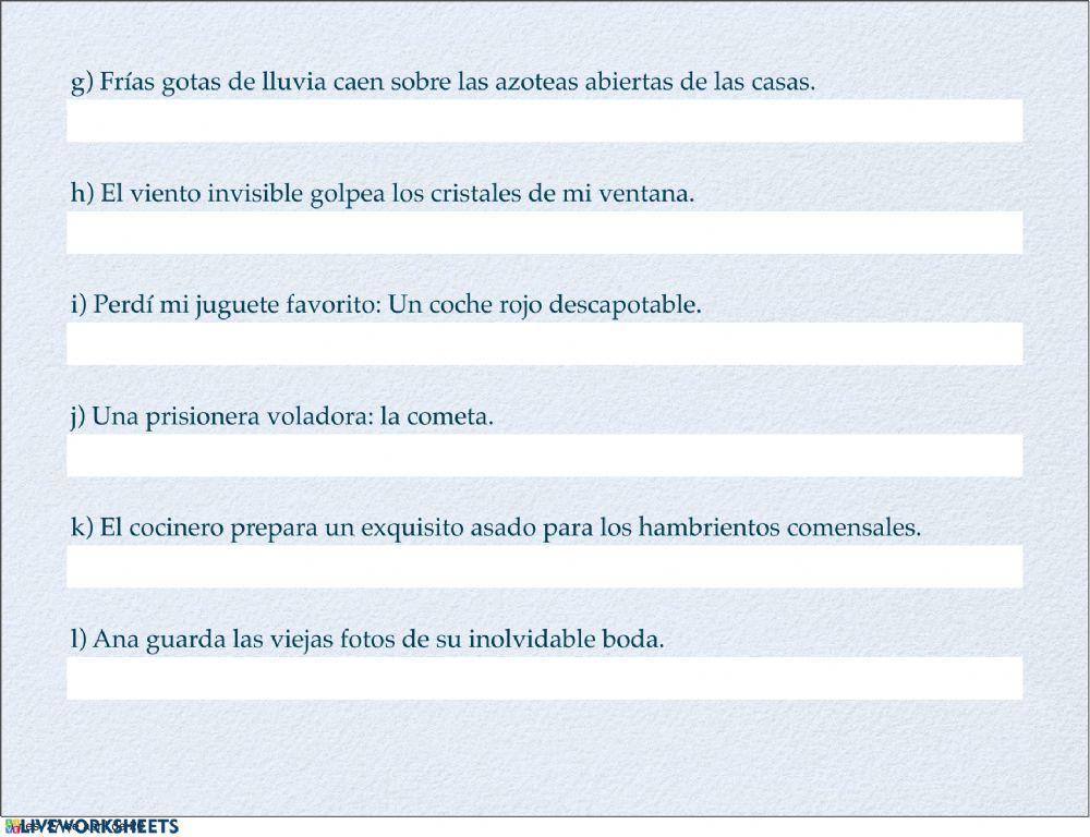 Clasificación de Palabras 1 (Sustantivo, Adjetivo o Verbo)