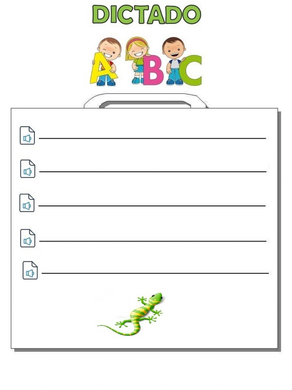 Dictado nombres propios