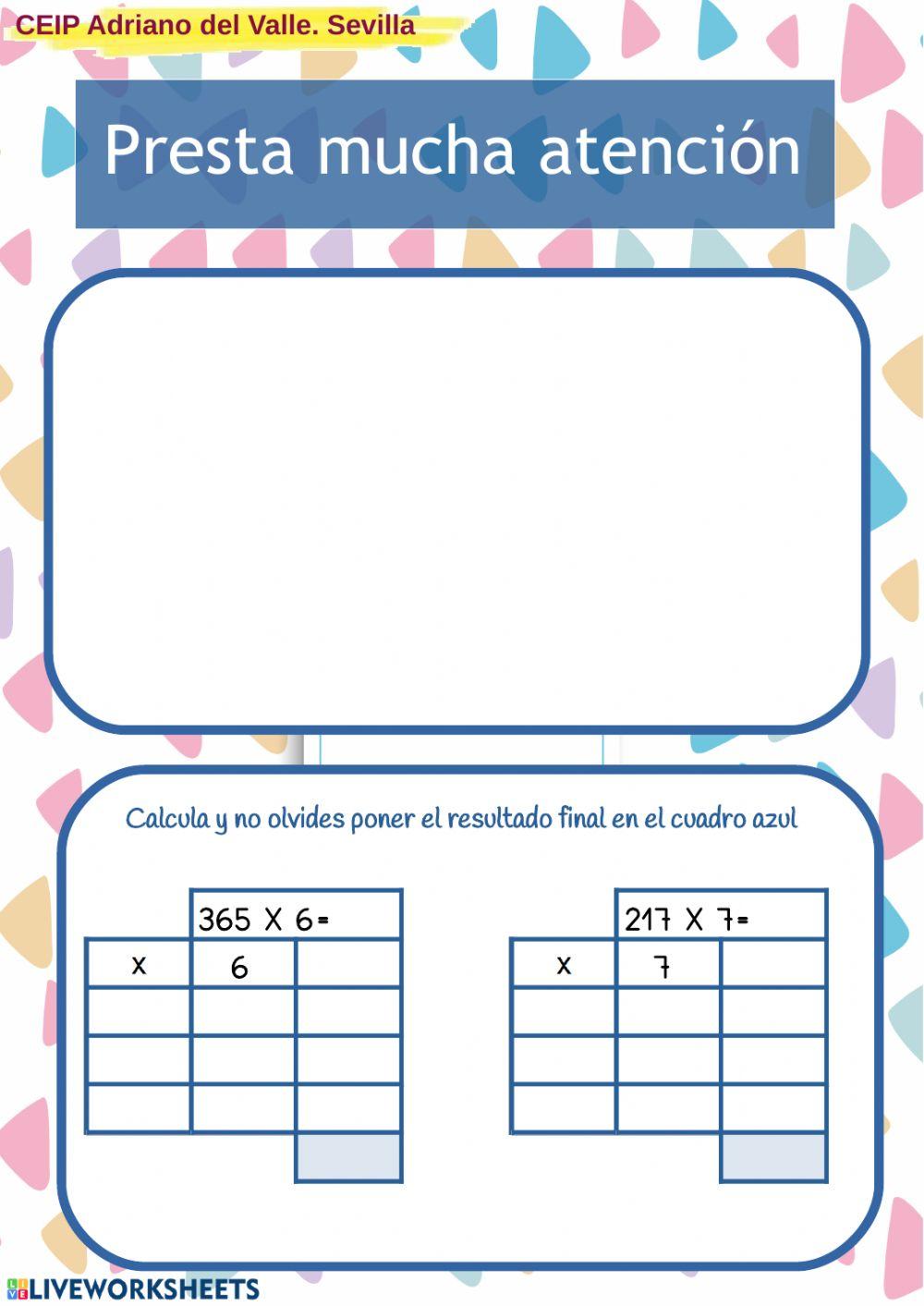 Multiplicaciones ABN