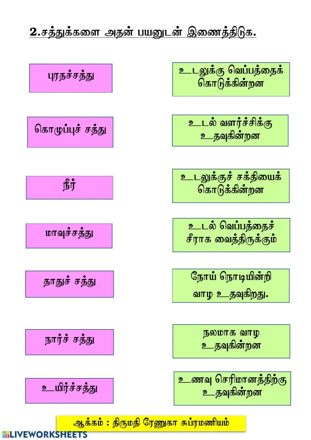 உணவு -ஆண்டு 3