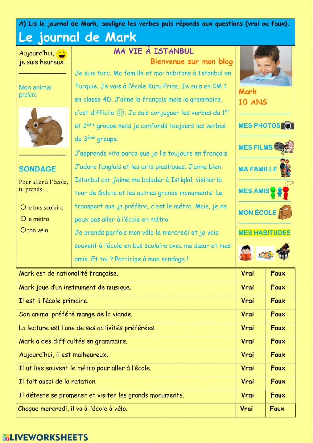 Compréhesion écrite