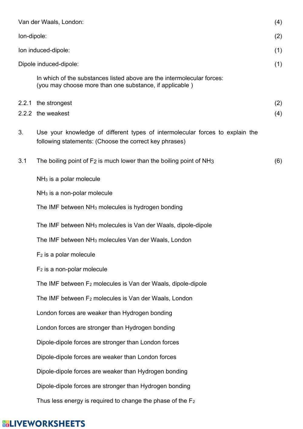 IMF worksheet 5