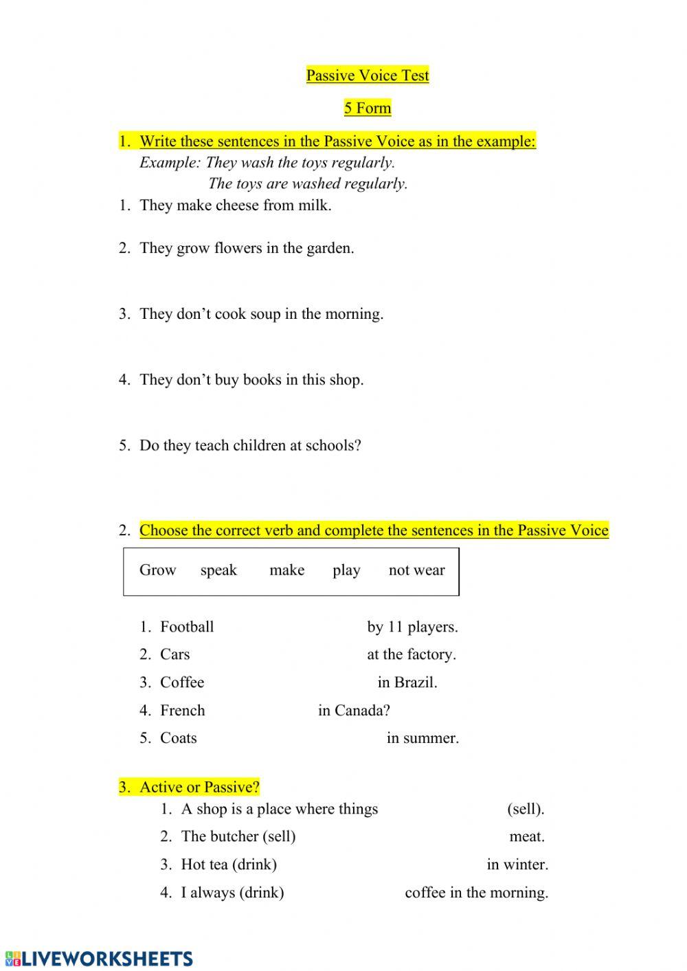 Form 5 Lesson 10 TEST