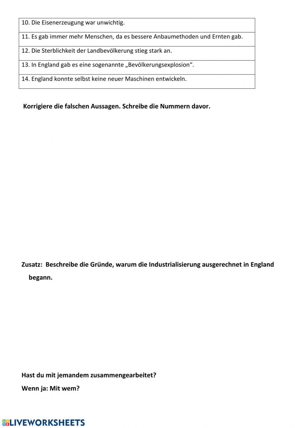 Europa vor der Industrialisierung
