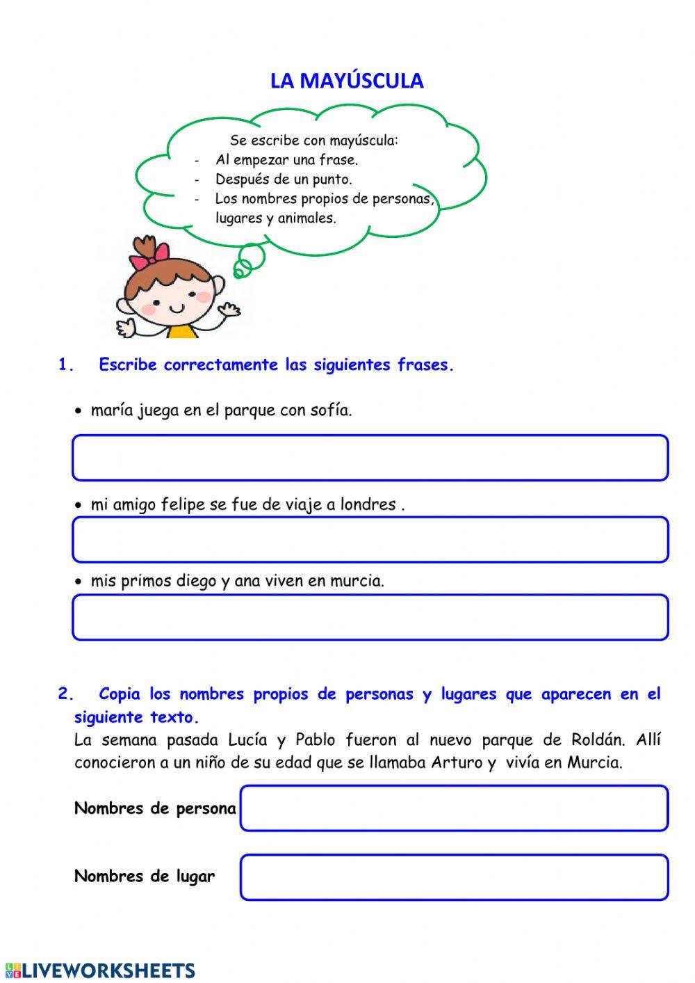 Mayúsculas Mayúsculas
