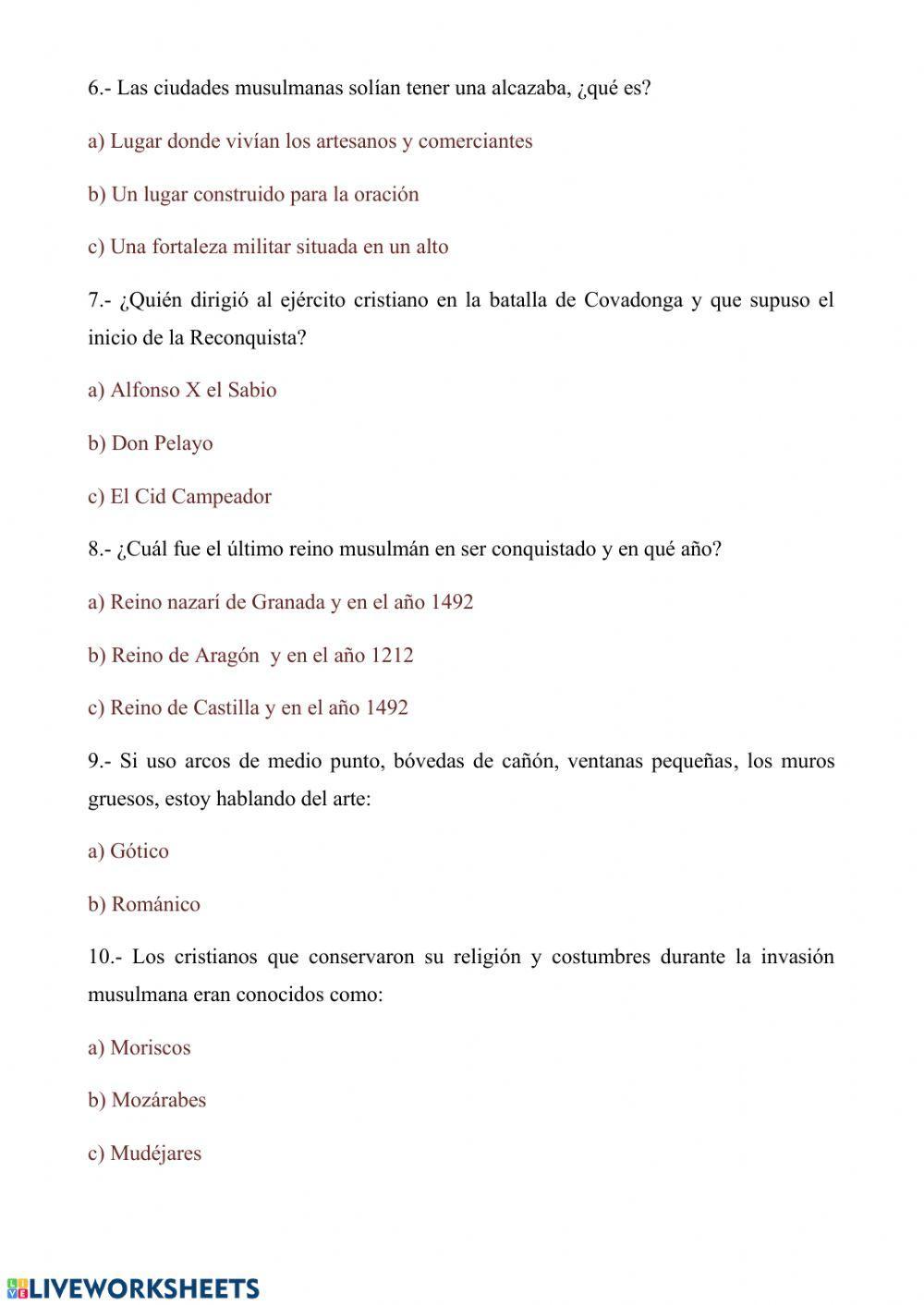 TEMA 7 LA EDAD MEDIA 5º PRIMARIA