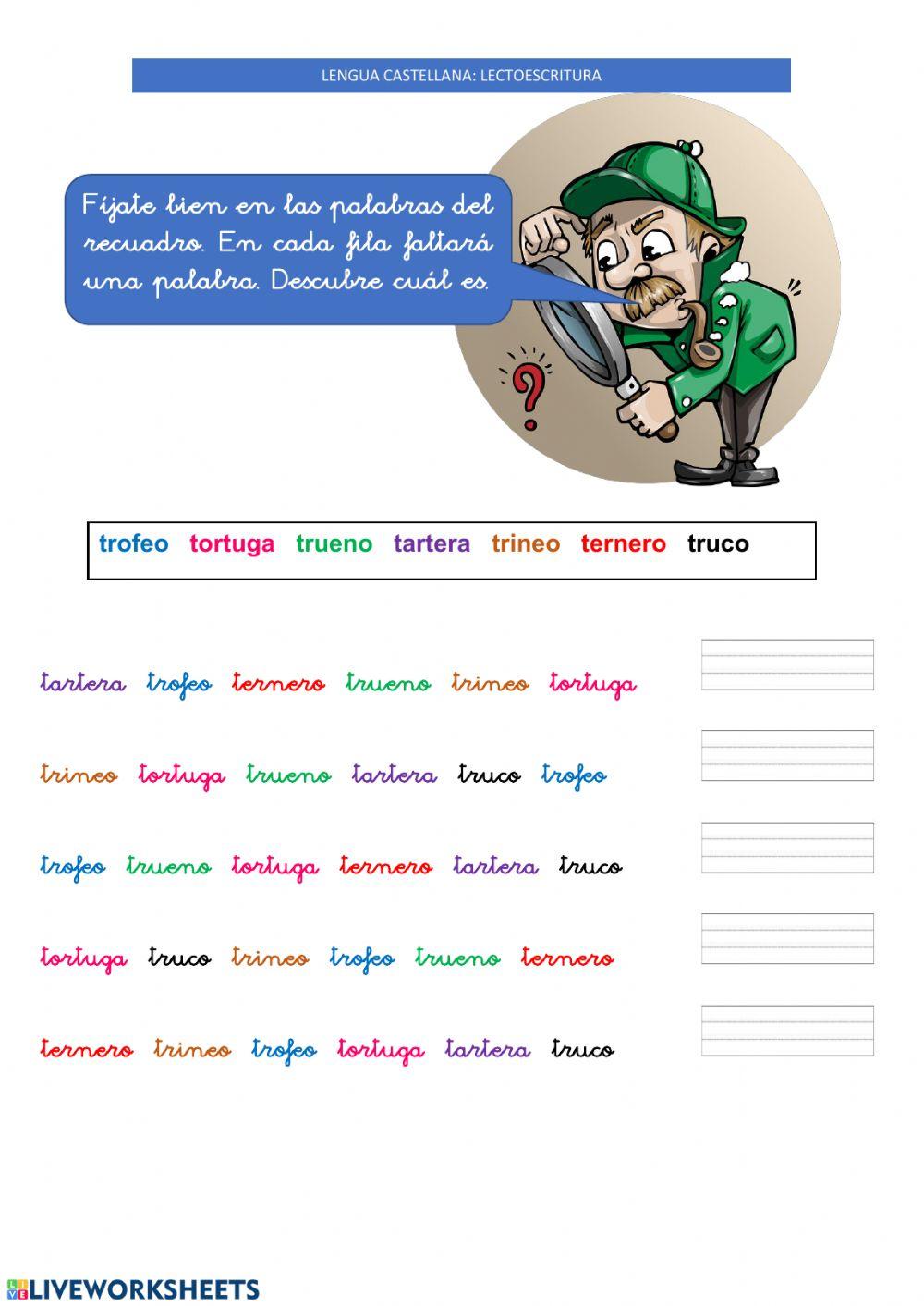 5MAYO: Lectoescritura trabadas