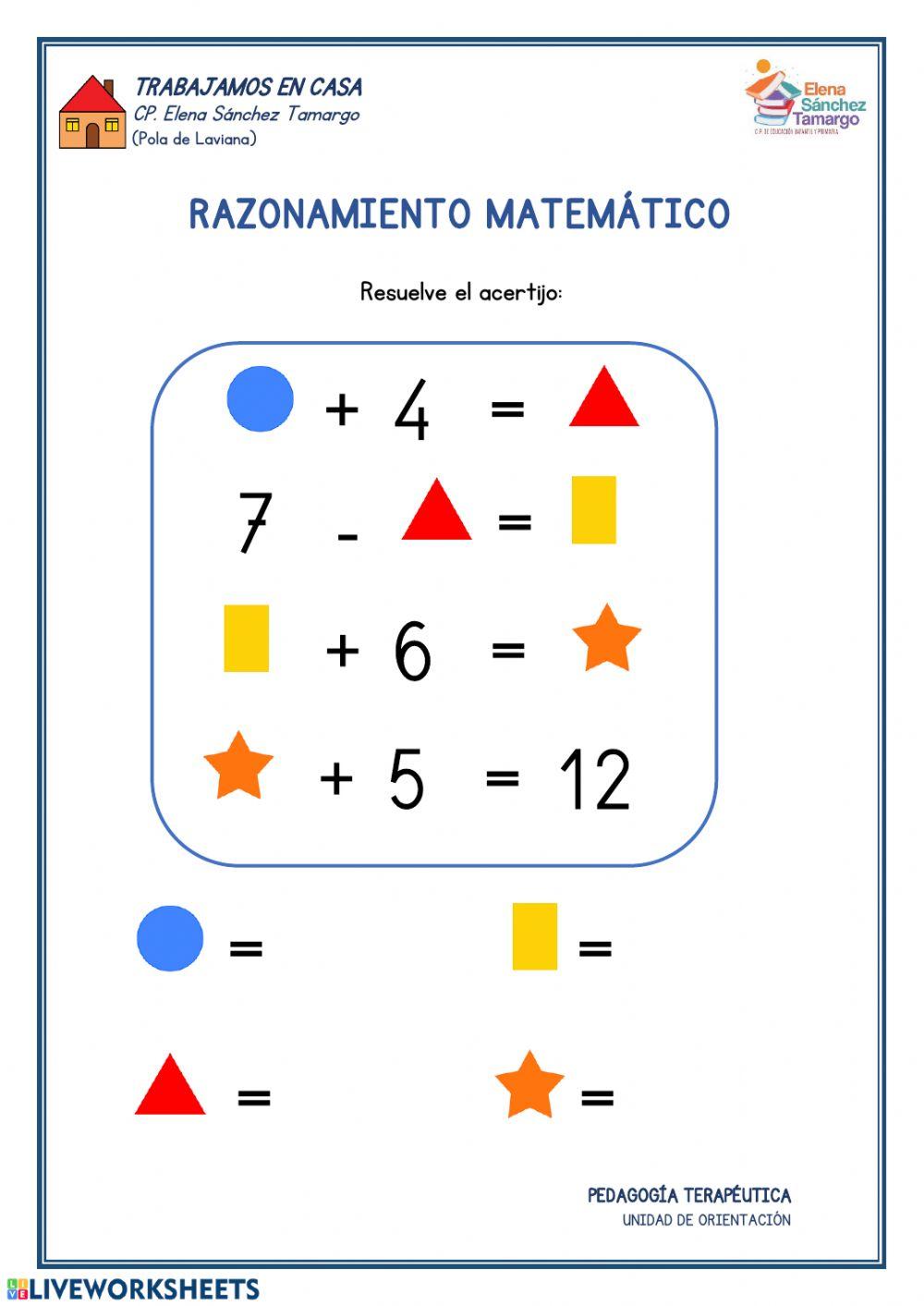 Jeroglífico matemático