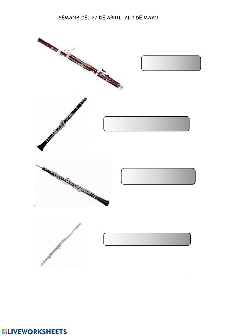 Los instrumentos de viento-madera