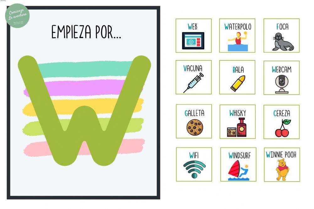 Empieza por... (V, W, Y, Z)