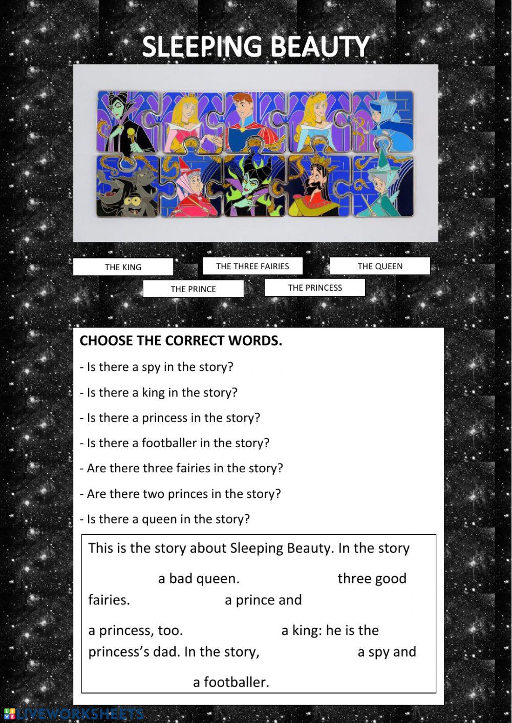 Sleeping beauty - there is - there are