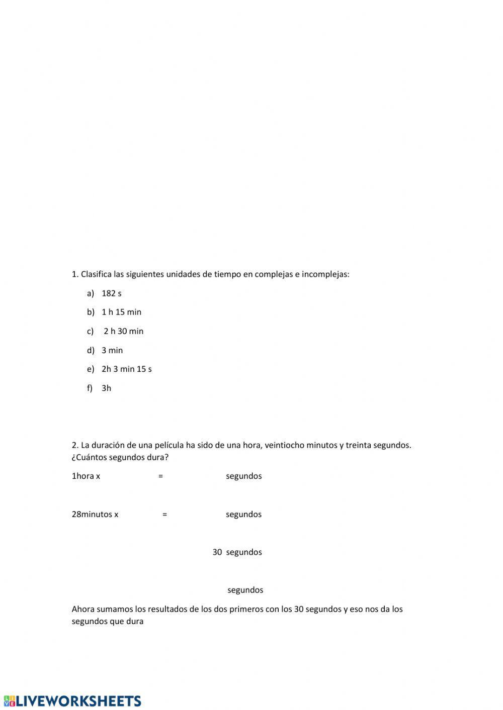 Casificar y pasar de compleja a incompleja