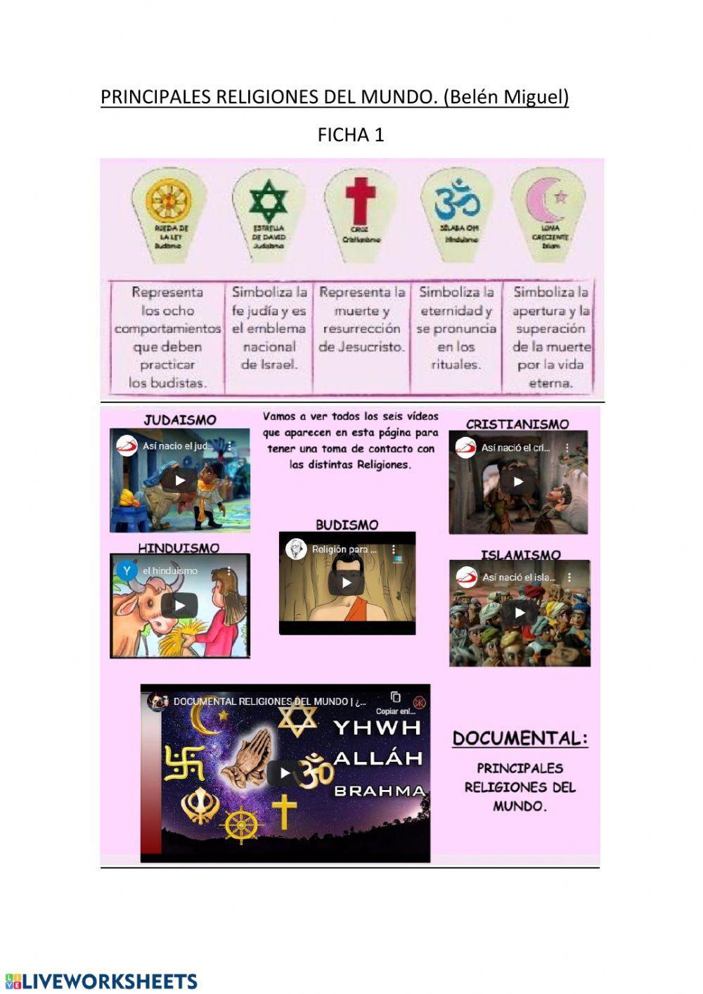 Repasamos las religiones del mundo