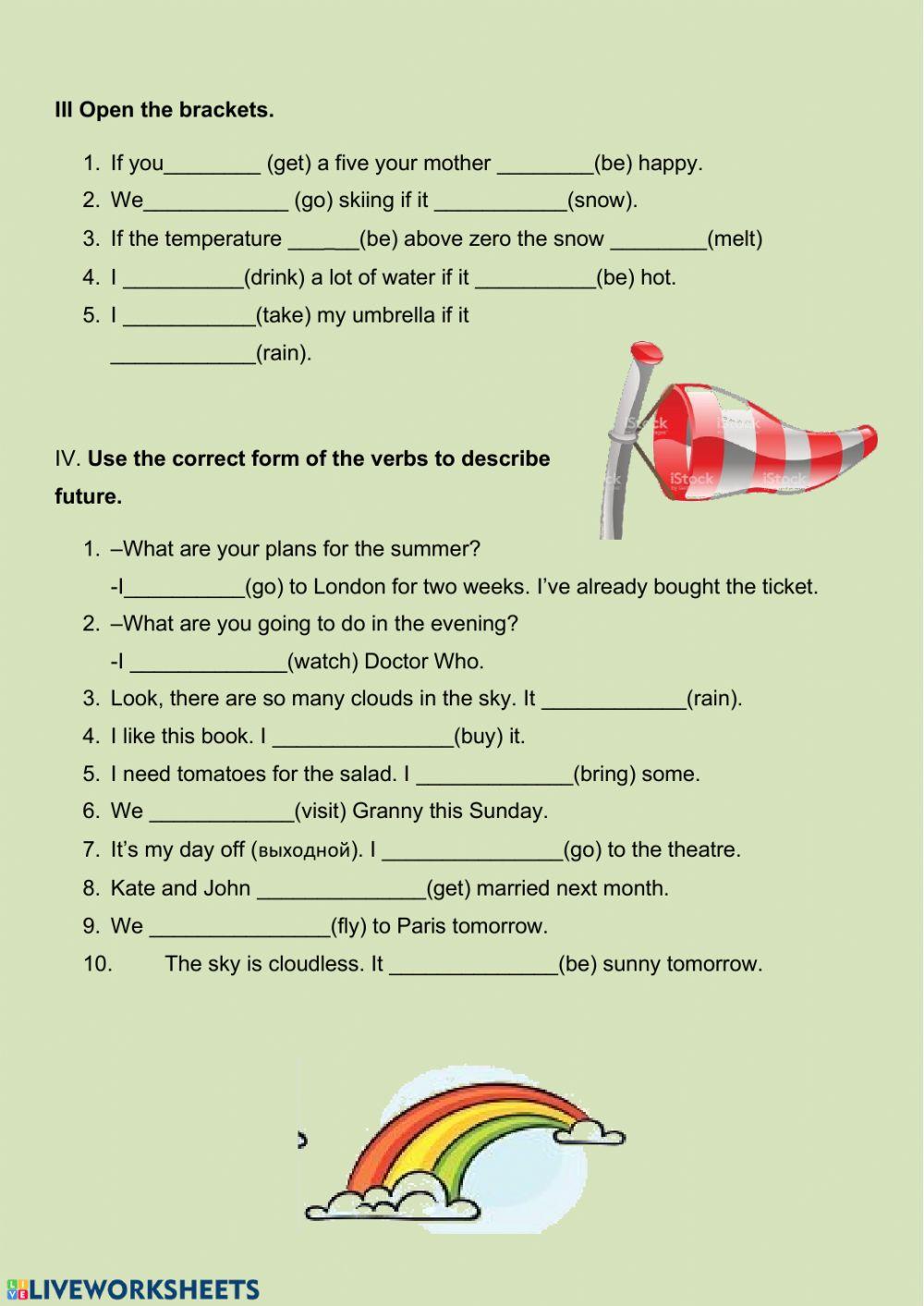Weather, future, if-clause