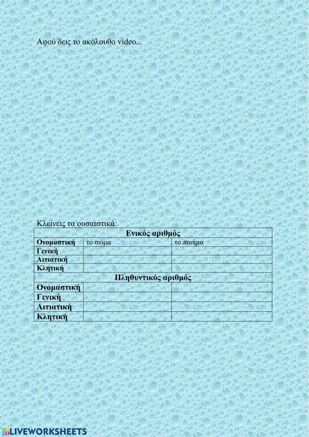 Επαναληπτικές ασκήσεις 5ης Ενότητας