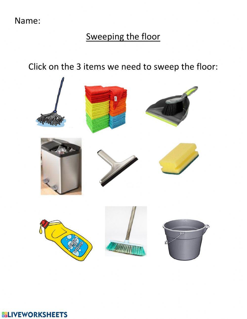 134405 Sweeping The Floor Sameia LiveWorksheets 134405-sweeping-the-floor-sameia-liveworksheets