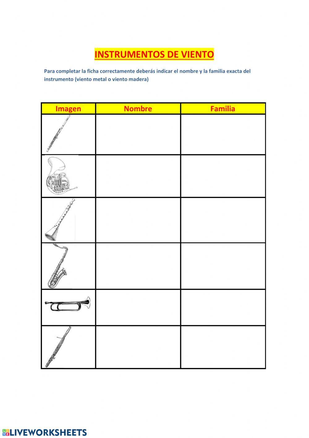 Instrumentos de Viento