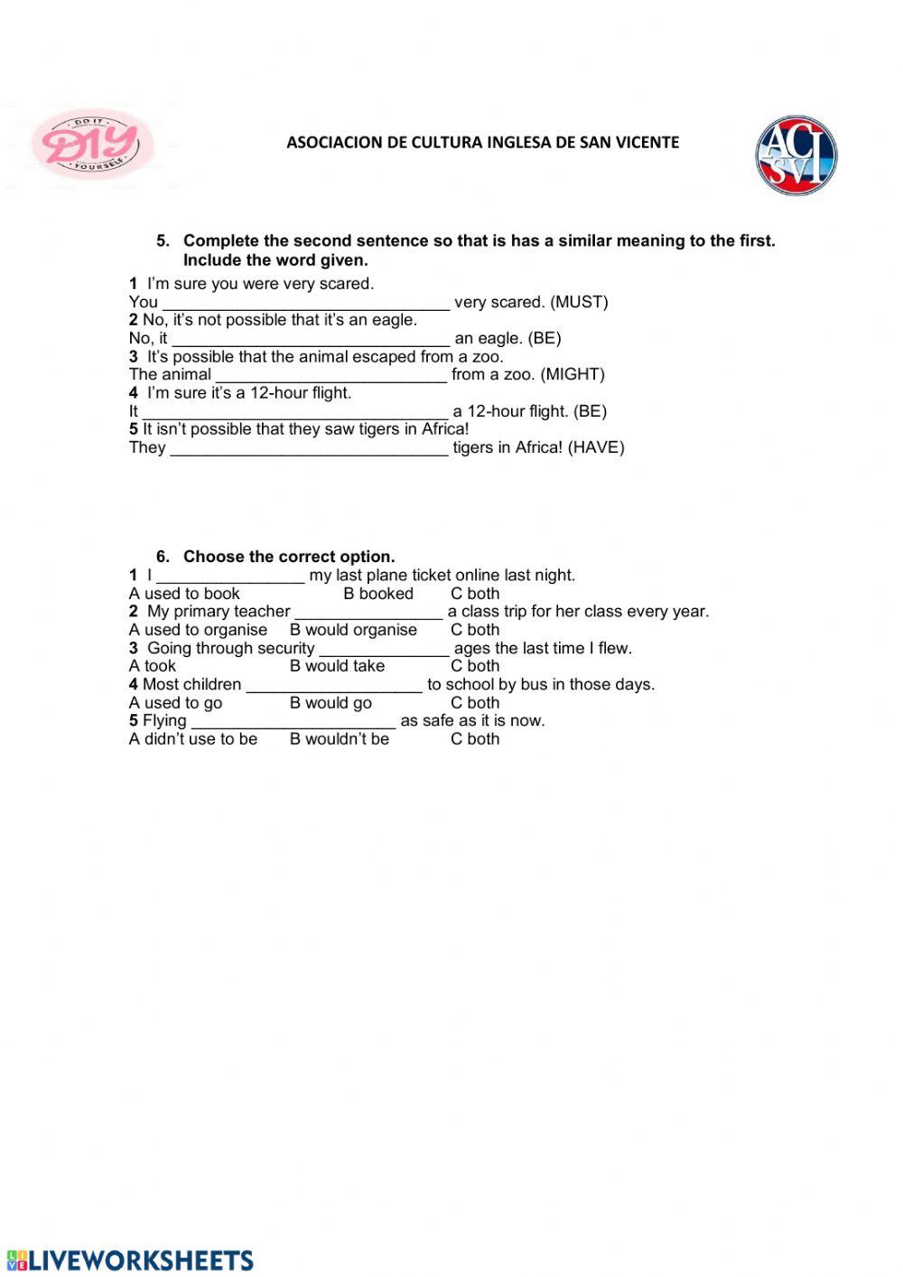 Test Junior 6 Unit 3
