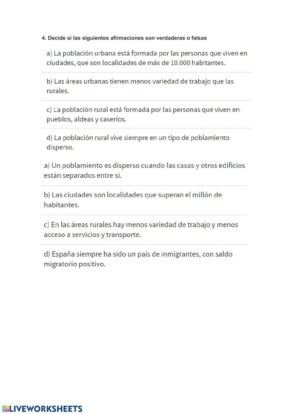 La población de España