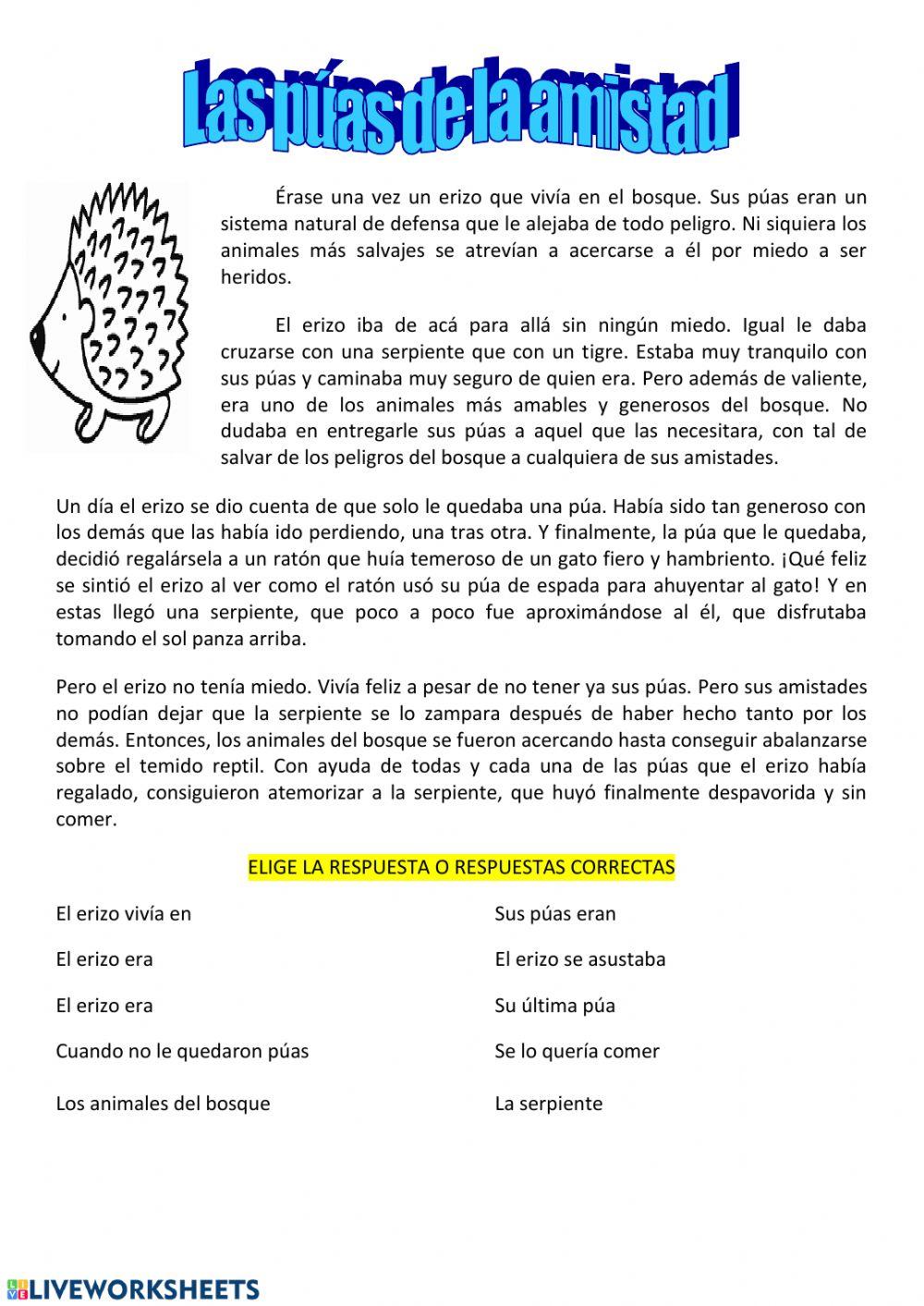 Las púas de la amistad