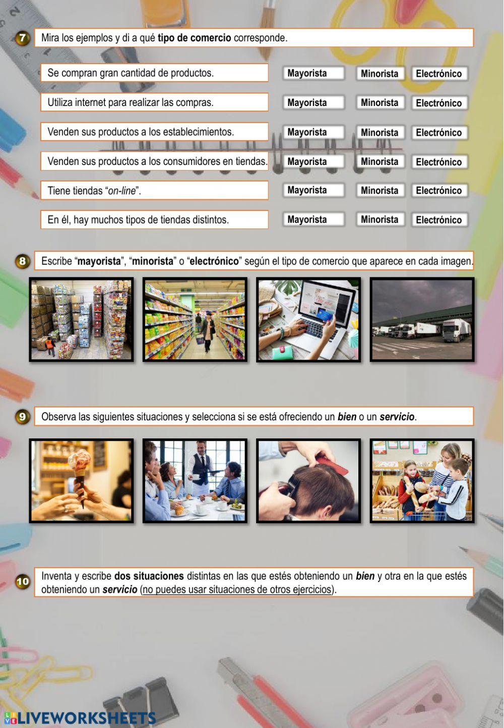 Actividades sector terciario