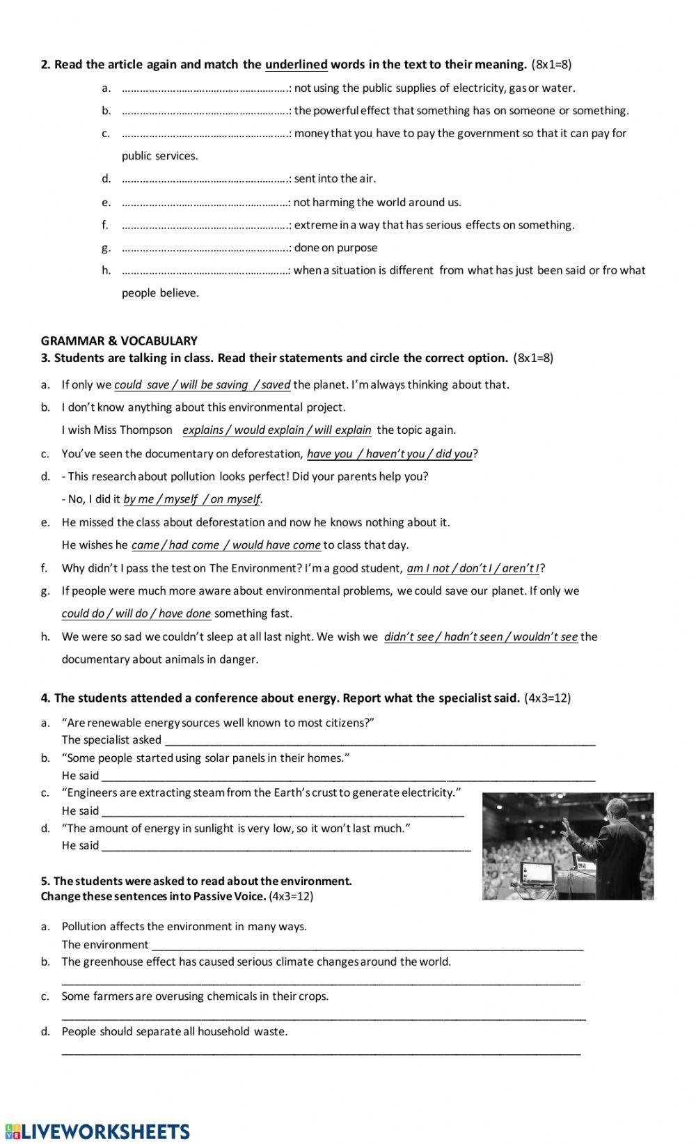 Placement test 6th Intensive GVR