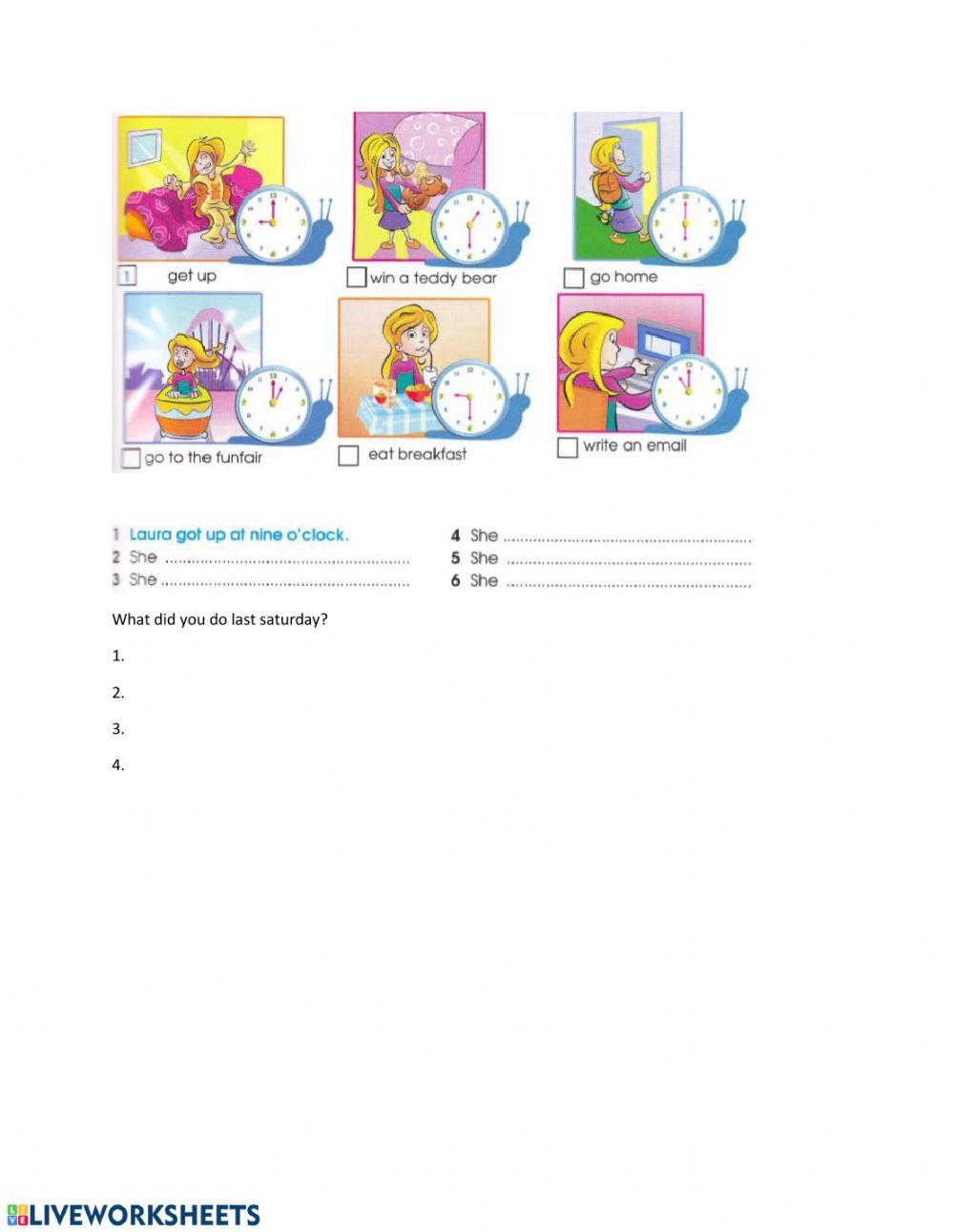 Past Simple regular verbs