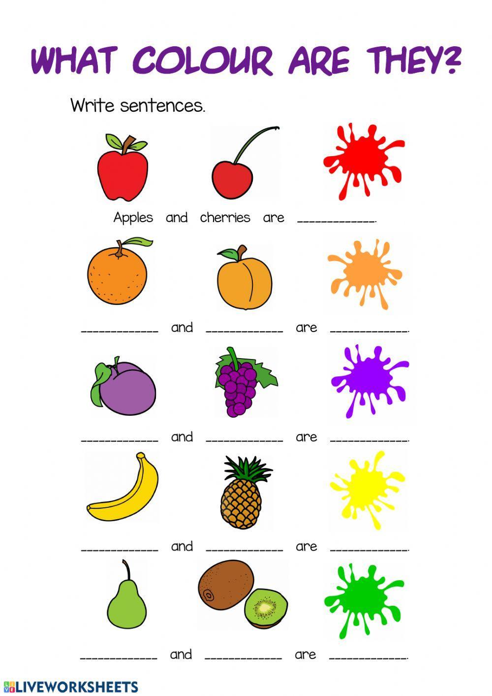 Fruits and colours