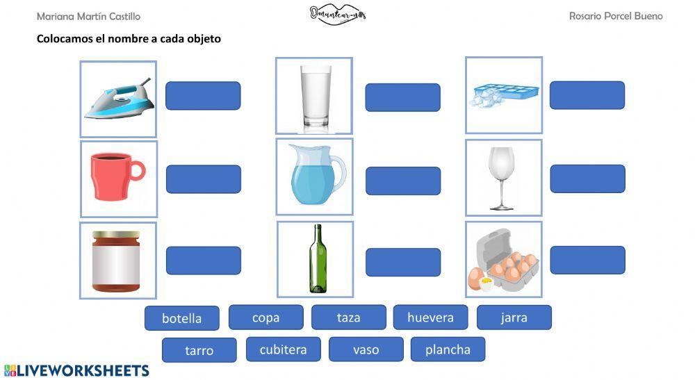 Vocabulario cocina 1 lectura