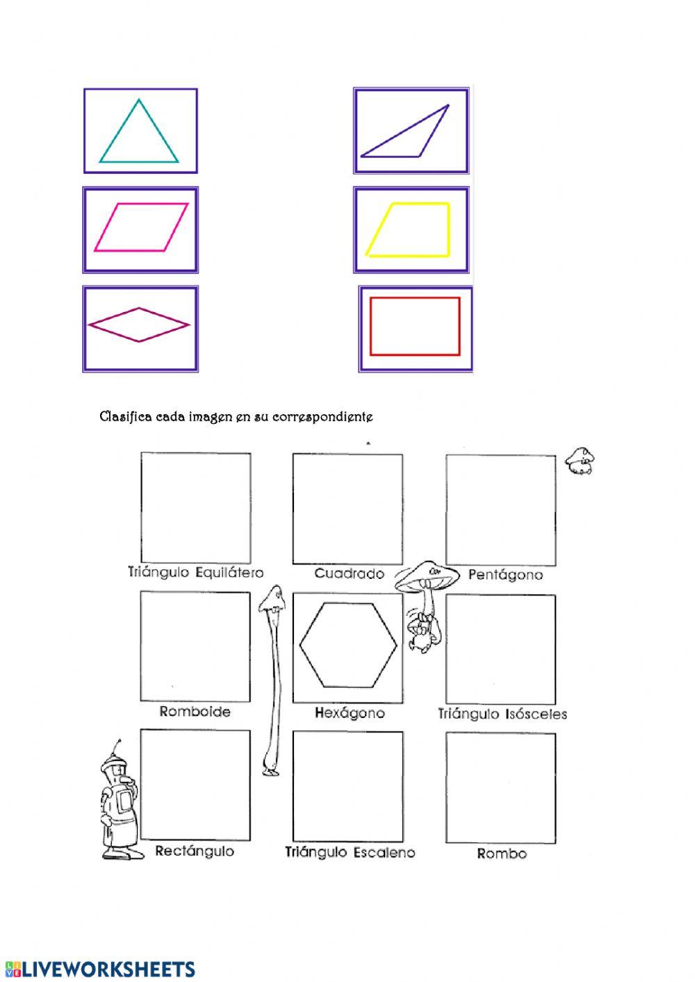 Clasificación de triángulos y cuadriláteros