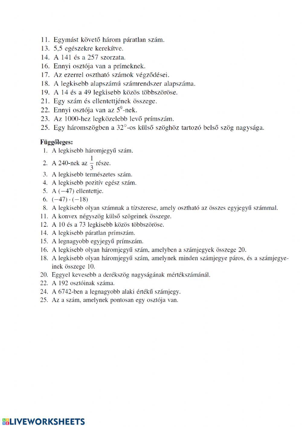 Műveletek a racionális számok halmazán