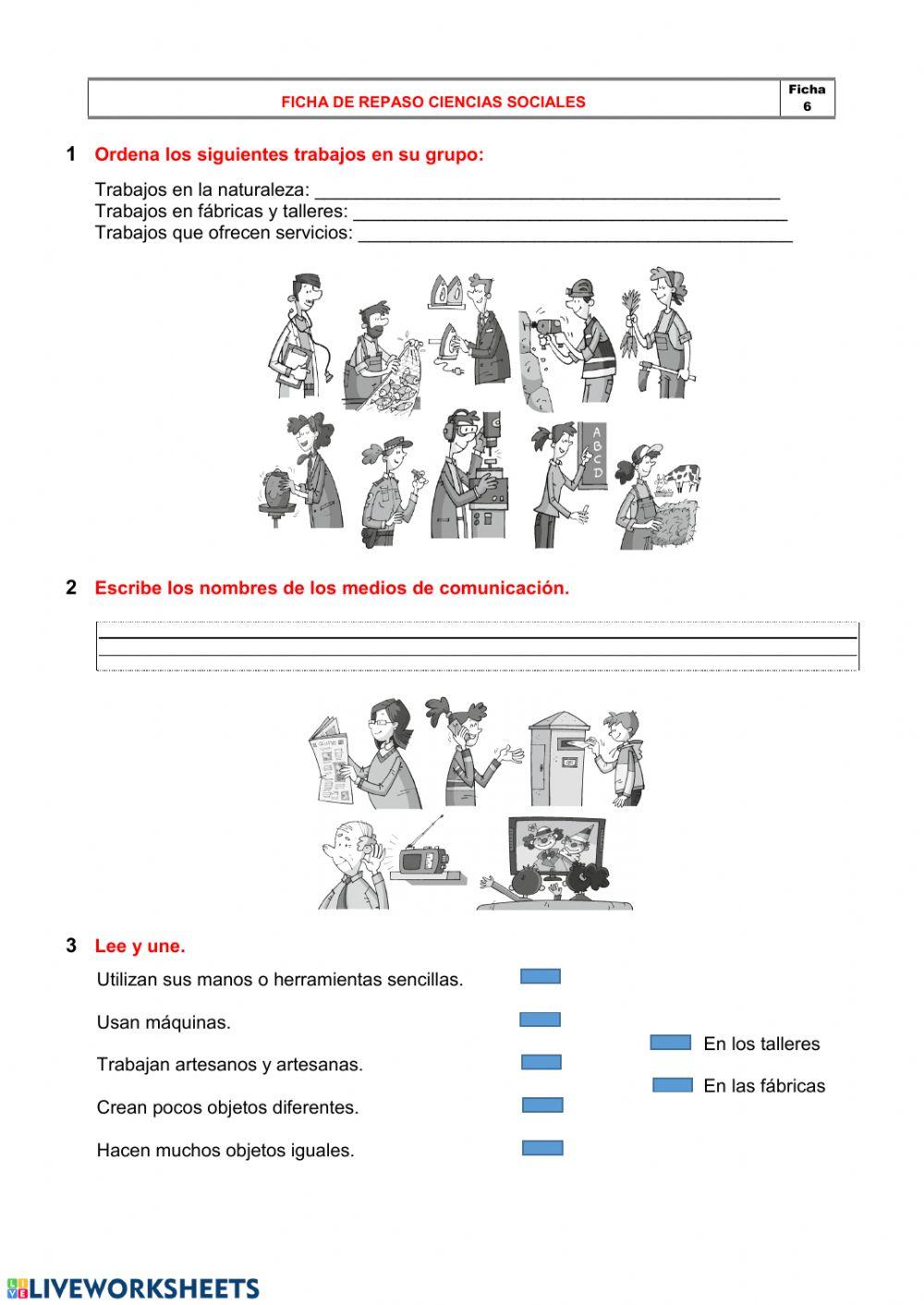 Repasamos Sociales Ficha 6