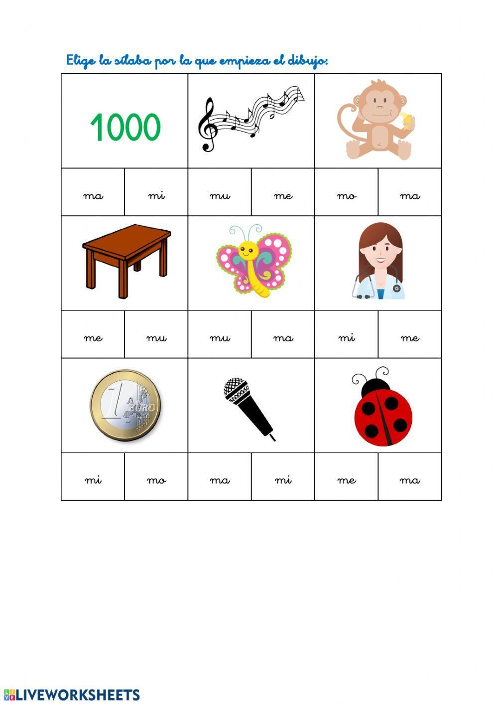 Empieza por: ma me mi mo mu