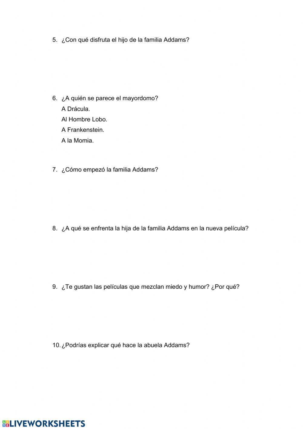 Comprensión 7 Comprensión 7