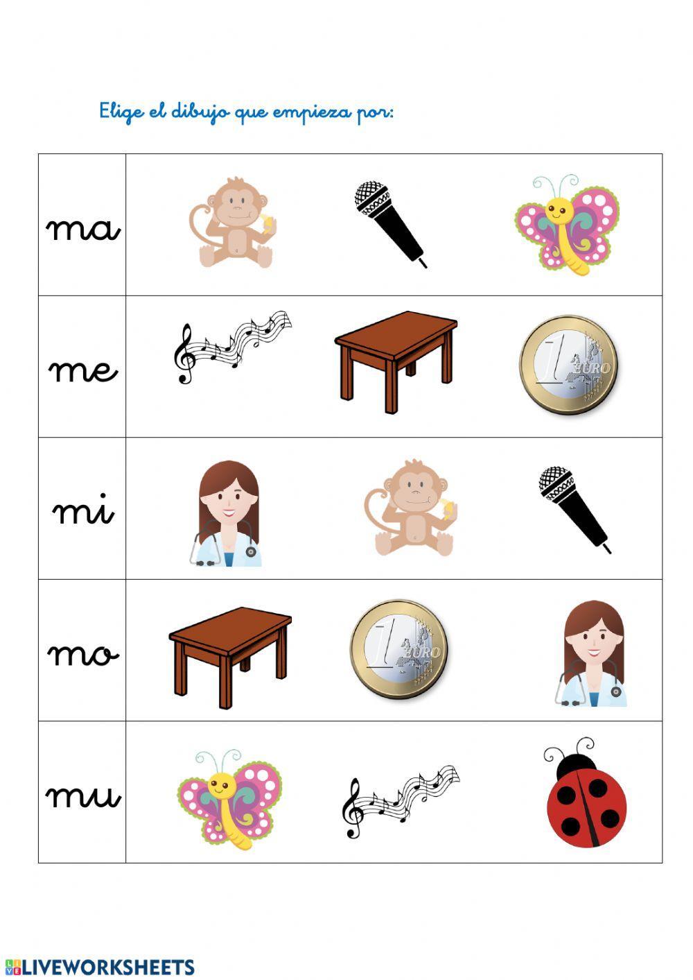 Empieza por: ma me mi mo mu