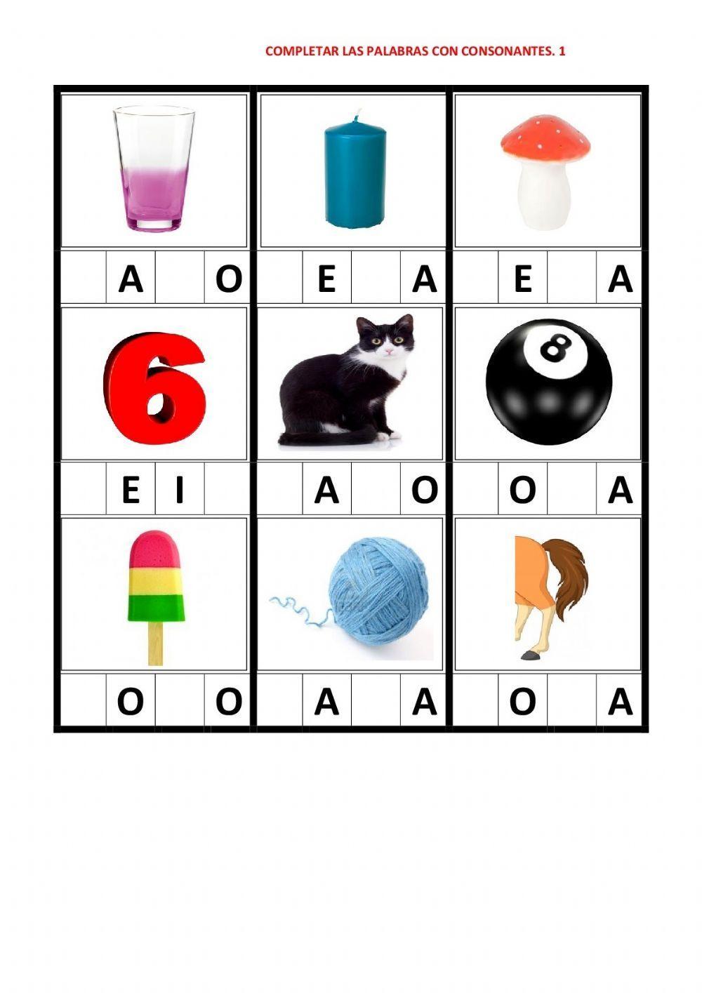 rellena consonantes 1