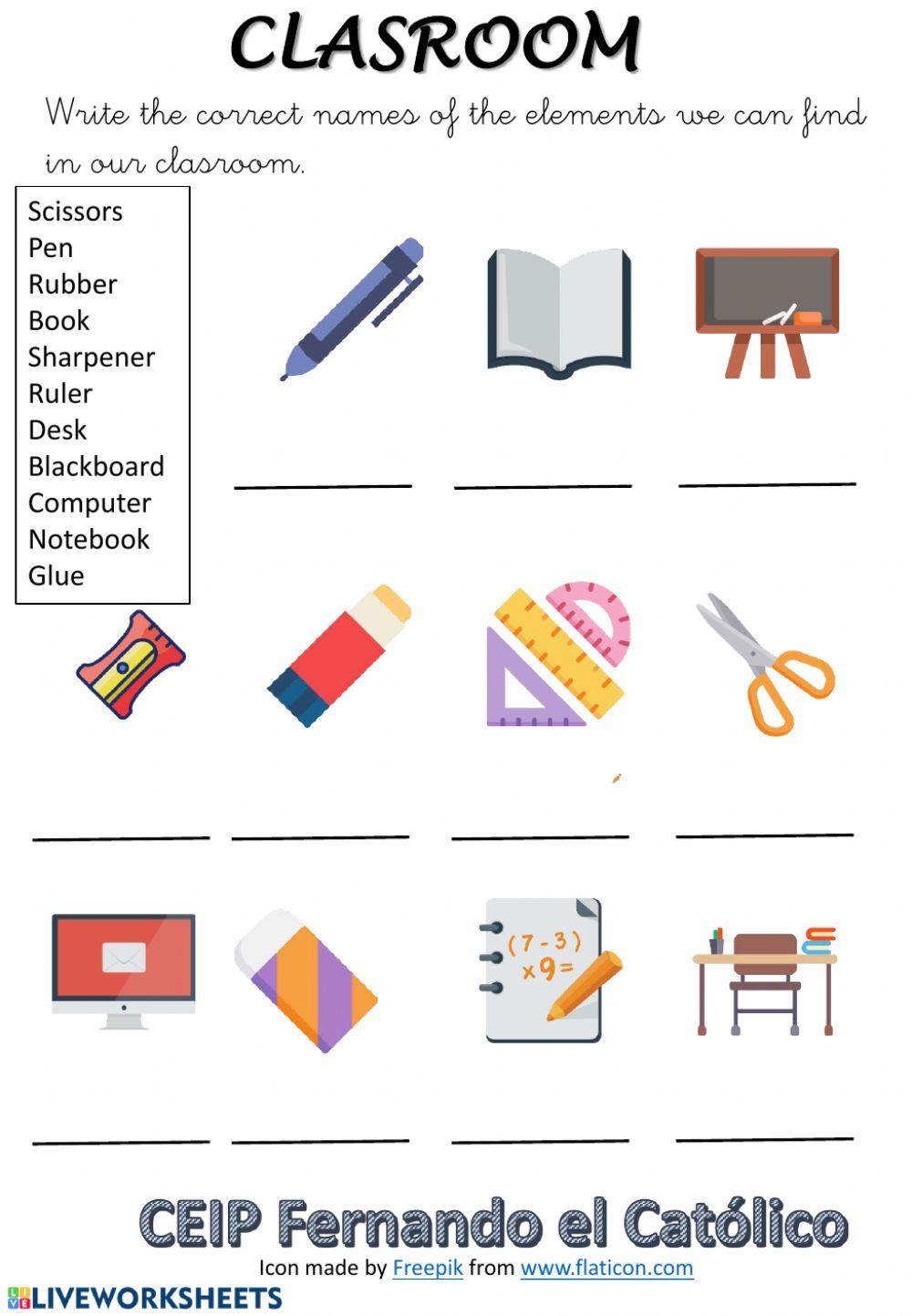 Clasroom objects