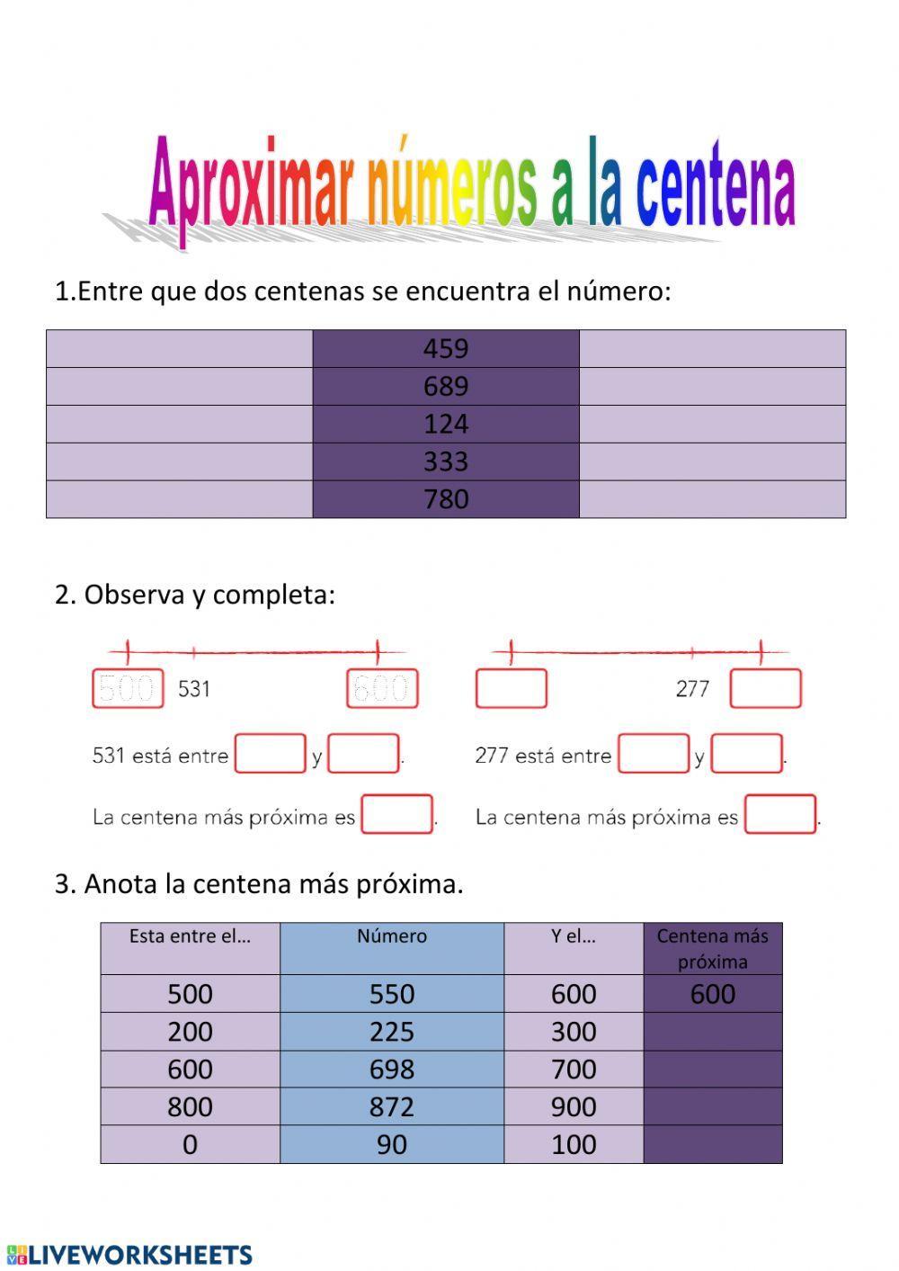 Aproximar a la centena