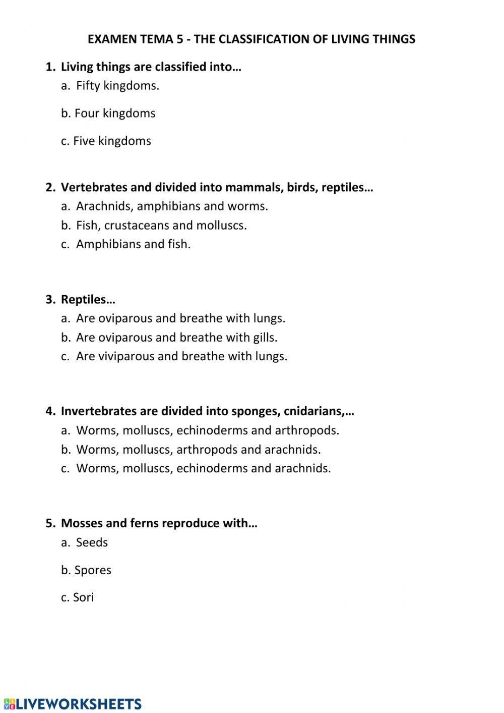 Classification Of Living Things UNIT 5 135738 classification-of-living-things-unit-5-135738
