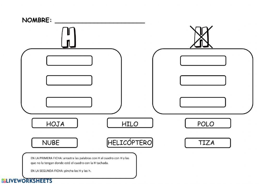 Discriminación visual H