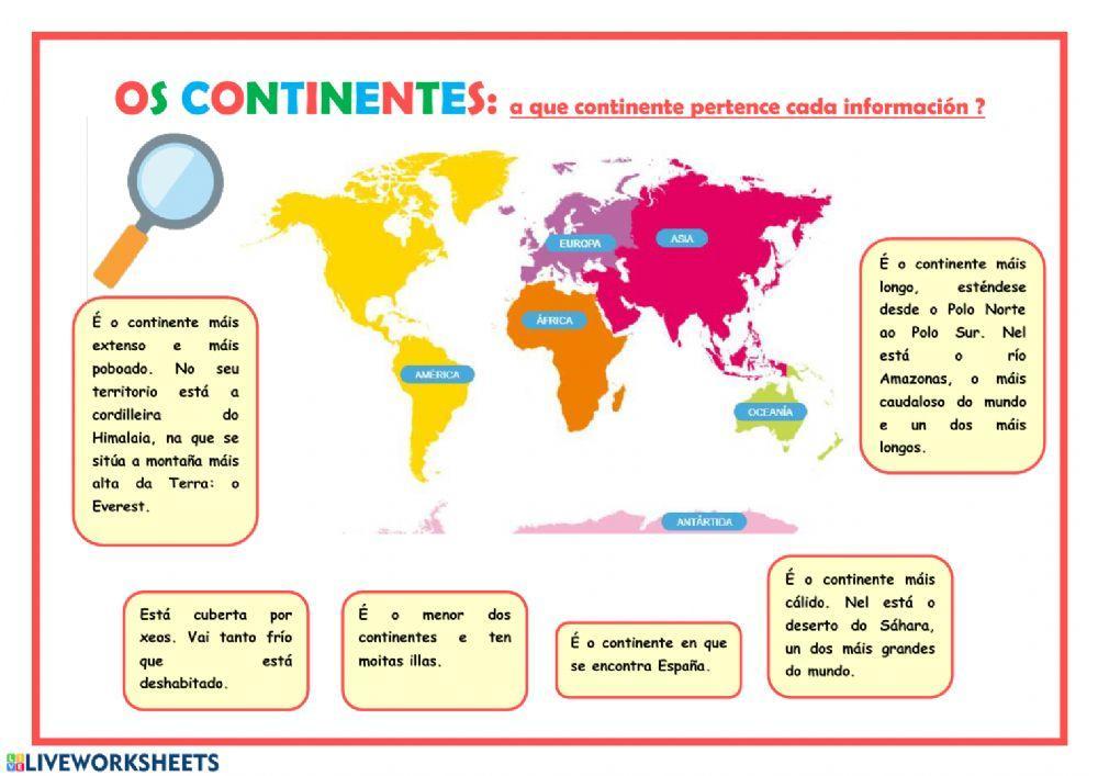 Os continentes