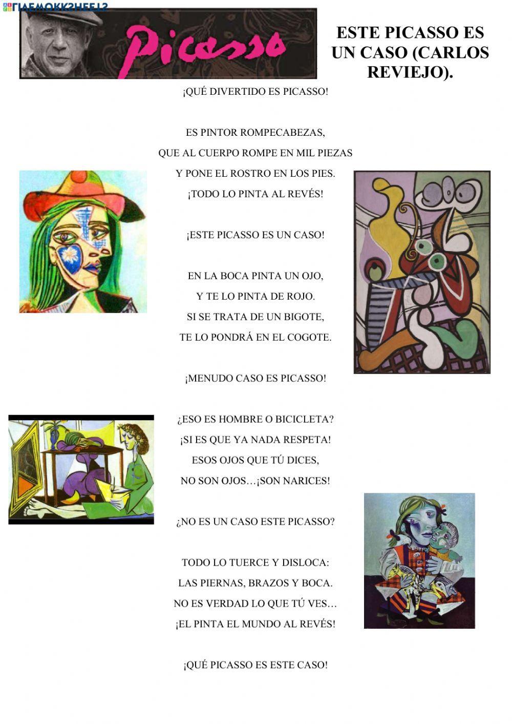 Este Picasso es un caso. Poesía.