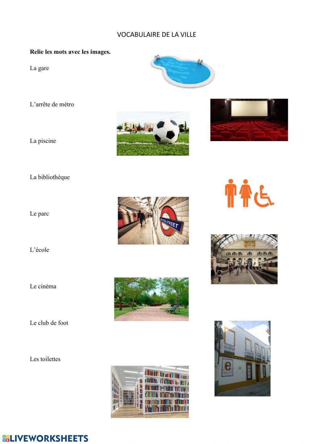 Les lieux de la ville