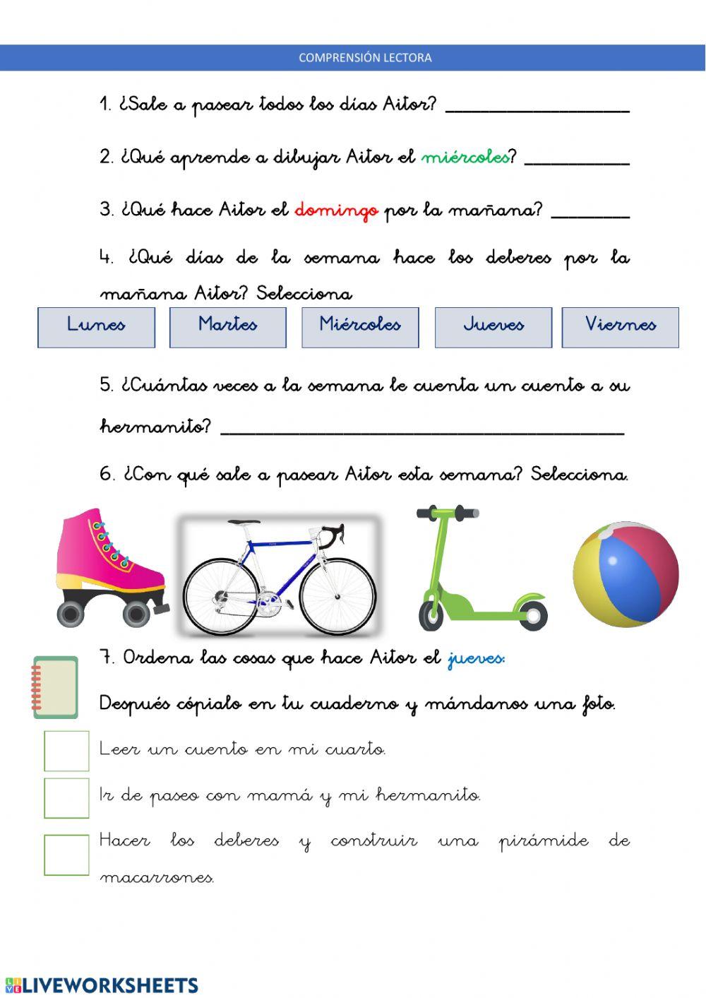 6MAYO Comprensión lectora