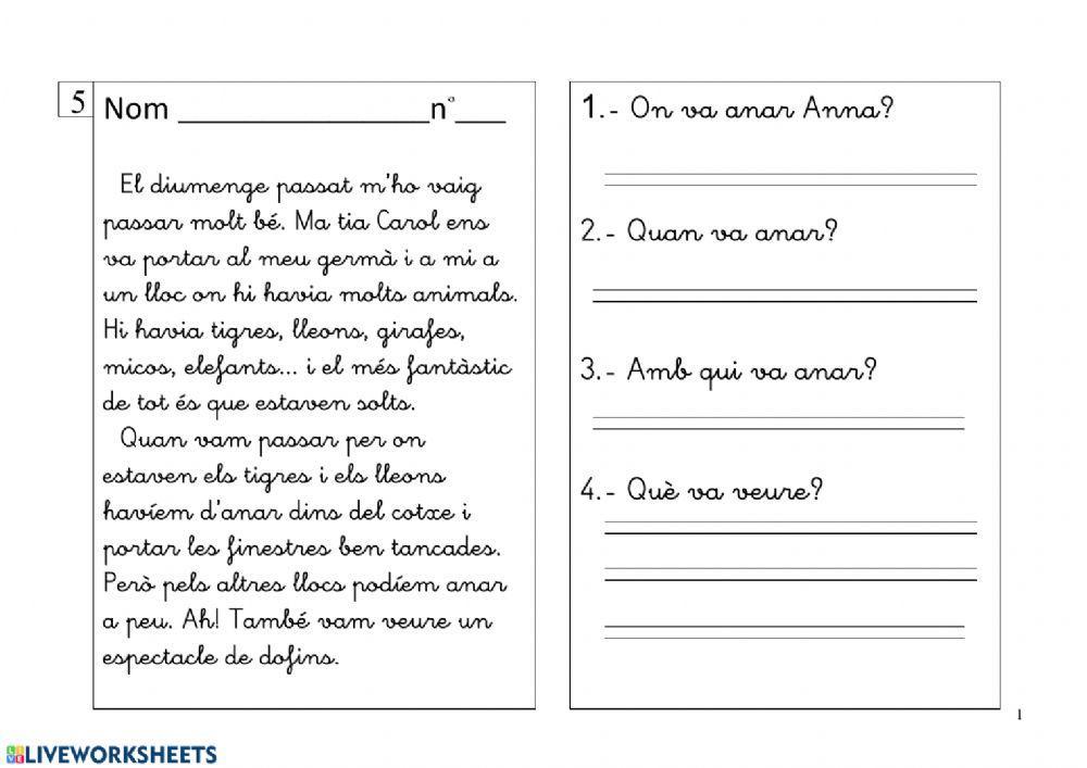 On ha anat Anna? Lectura 05